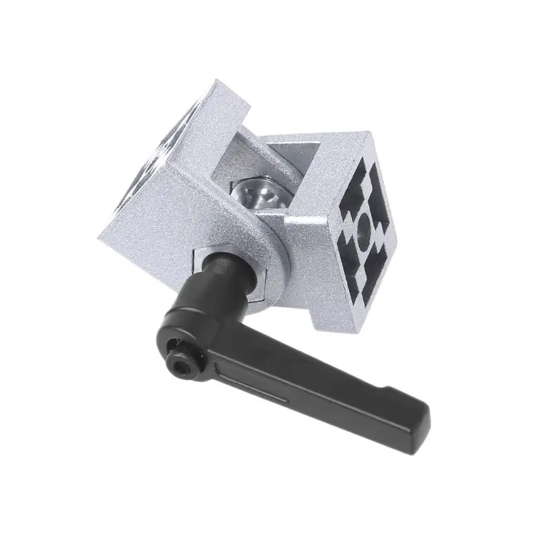 Zinc Alloy Flexible Hinge With Handle Die Cast Pivot Joint Connector For Aluminum Extrusion Profile