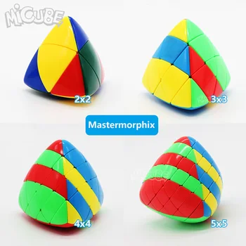 

Set 4pcs 2pcs Shengshou Mastermorphix 2x2 3x3 4x4 5x5 Rice Dumpling Stickerless Magic Cubes Puzzle Toy Colorful Multicolor 5x5x5
