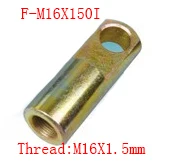 

Free shipping 2 pcs I Joint M16x1.5mm Female to Male Thread Pneumatic Cylinder Piston Clevis,F-M16X150I