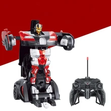 Hot Sales Bugatti Luxury Sportscar Models Deformation Robot Transformation Remote Control RC Car Toys Kids Gift Free Shipping