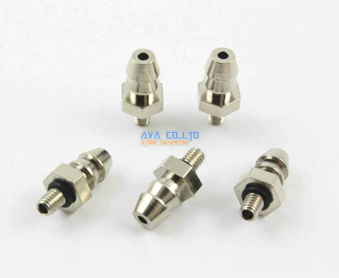 30 Pieces 5.2mm Air Pneumatic Hose to M3 Male Mini Barb Fitting / Brassin Pneumatic Parts from