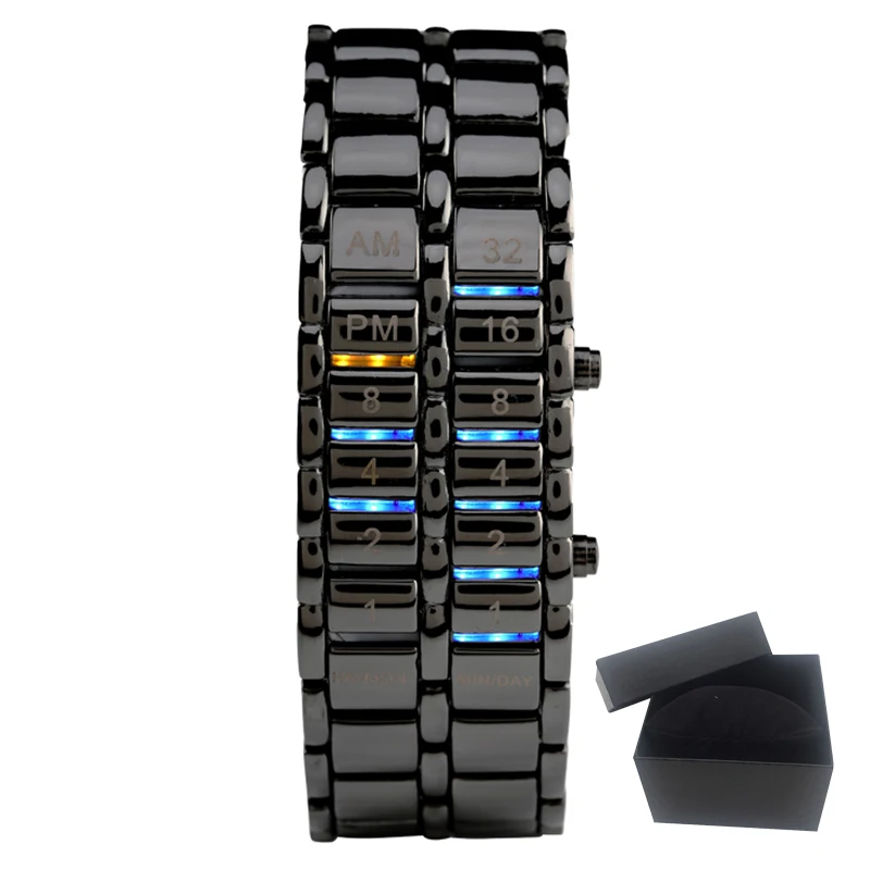 

High Quality Men's Watches Fashion Creative Luxury Brand LED Display Waterproof Digital Wristwatches