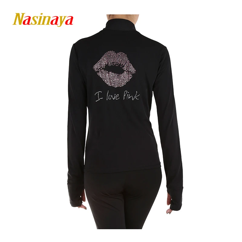 

Customized Figure Skating Jacket Zippered Tops for Girl Women Training Competition Patinaje Ice Skating Warm Fleece Gymnastic 22