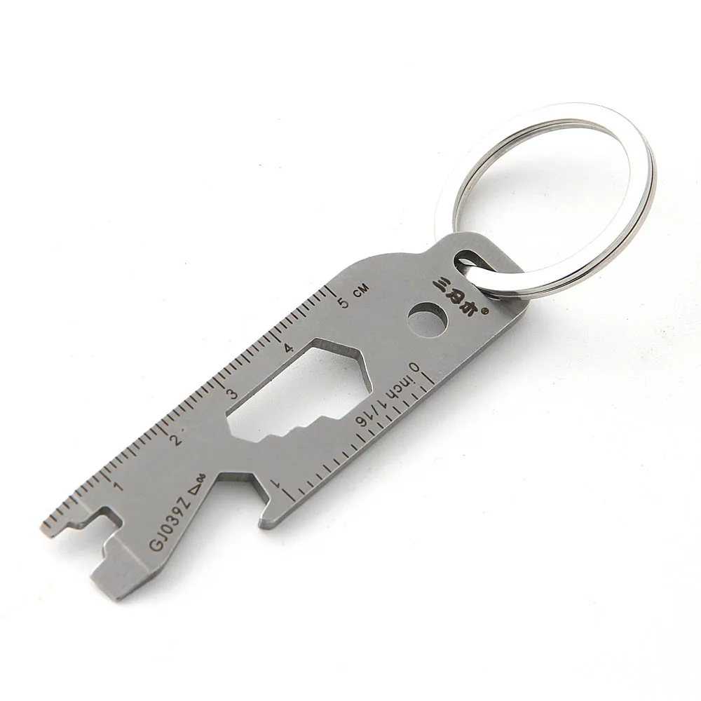Sanrenmu GJ039Z Карманный EDC инструментарий мульти инструмент плоская отвертка метр