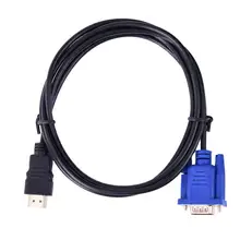 HDMI a VGA HD конвертидор de кабель аудио конвертер macho a hembra 10,2 ГБ/сек. ПВХ HDMI macho a VGA 15 pin 1,8 m para o