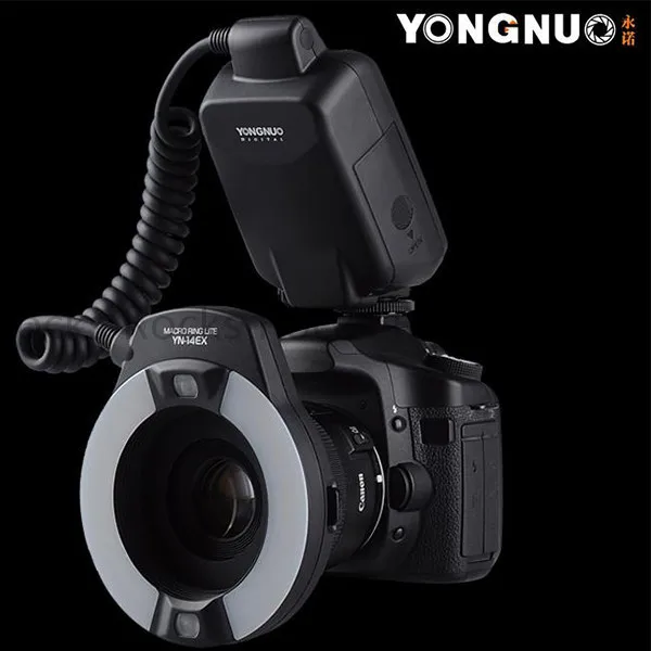 Yongnuo YN-14EX TTL Macro Ring Flash Light with Adapter work for Canon 7D 6D 5DIII 70D 700D