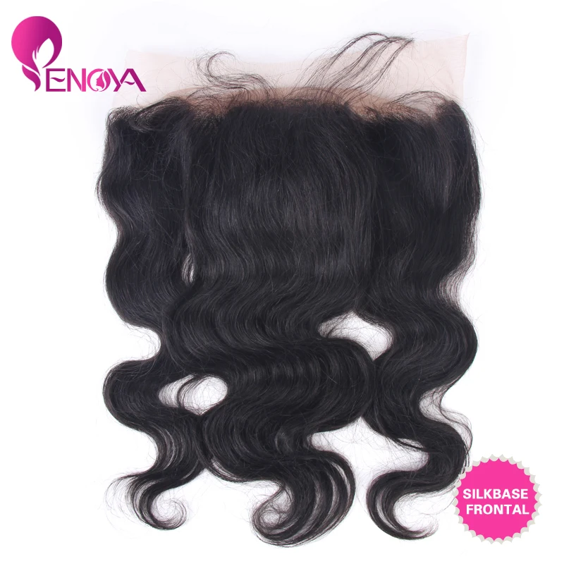 Enoya Hair Hot Sale Brazilian Body Wave Silk Base Frontal Lace Closure 13x4 |
