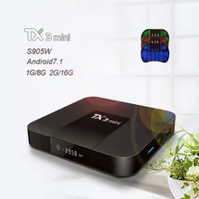 Tanix TX3 Mini Android 7.1 TV BOX Amlogic S905W Quad Core Smart TV Set Box H.265 4K HDMI 2.4GHz WiFi Support pk x96mini