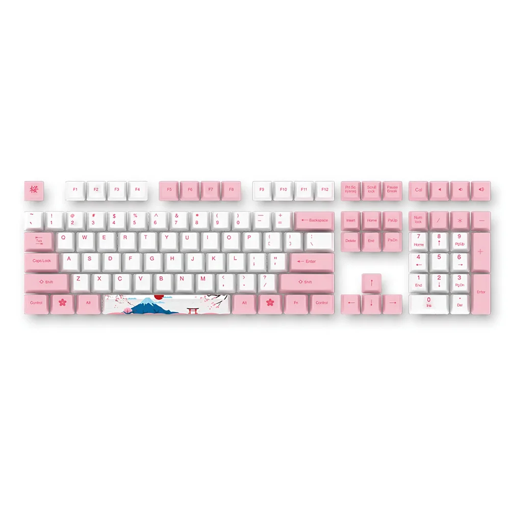 AKKO Ducky 108 ключ OEM профиль Dyesub PBT колпачки для механической клавиатуры