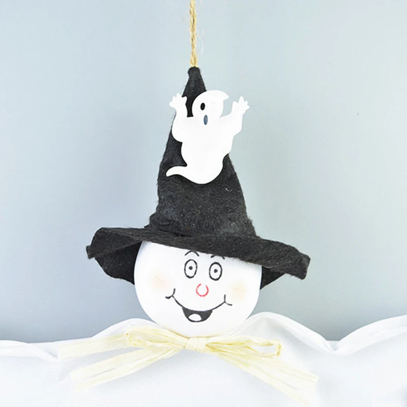 1x Halloween Scary Props Garland Pumpkin Spider Hanging Ghost Paper Party Decor 3 Colors