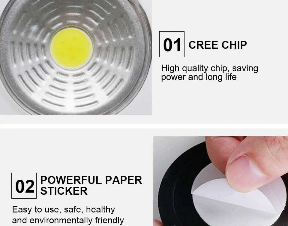 LED Stick Touch Night light AAA Battery Powered Stick Tap Worldwide Kitchen Cabinet Closet Push Tap Home Stick On Lamps (6)