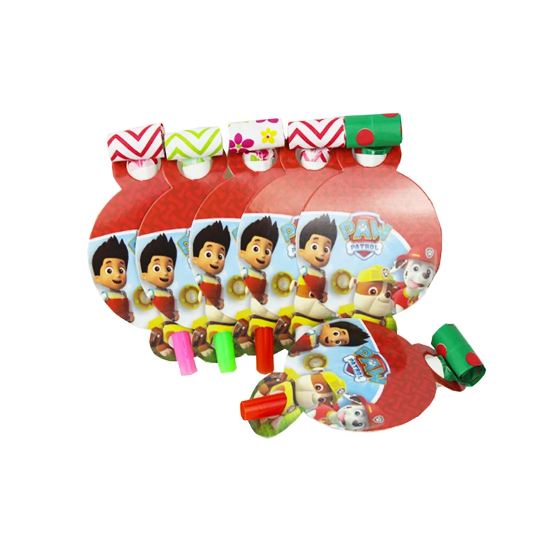 

6pcs/pack Dog Theme Kid Birthday Party Paper Blowout For Party Supplies Decoration