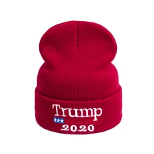 URDIAMOND, зимняя шапка, женская, мужская, унисекс, на каждый день, надпись,, Дональд Трамп, красный, Re-Electio, флаг США, новая Кепка, хлопок, Skullies Beanies