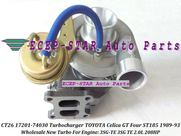 CT26 17201-74030 Turbo Turbocharger For TOYOTA Celica GT Four ST185 1989-1993 3SG-TE 3SG TE 2.0L 208HP (4)