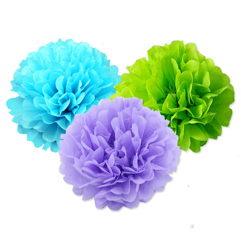 6pcs 15 37cm Apple Green Tissue Paper Pom Poms Pompoms Flower Ball Wedding Party Decorative Flower Rose Flower Rose Flower Ball Weddingflower Ball Aliexpress