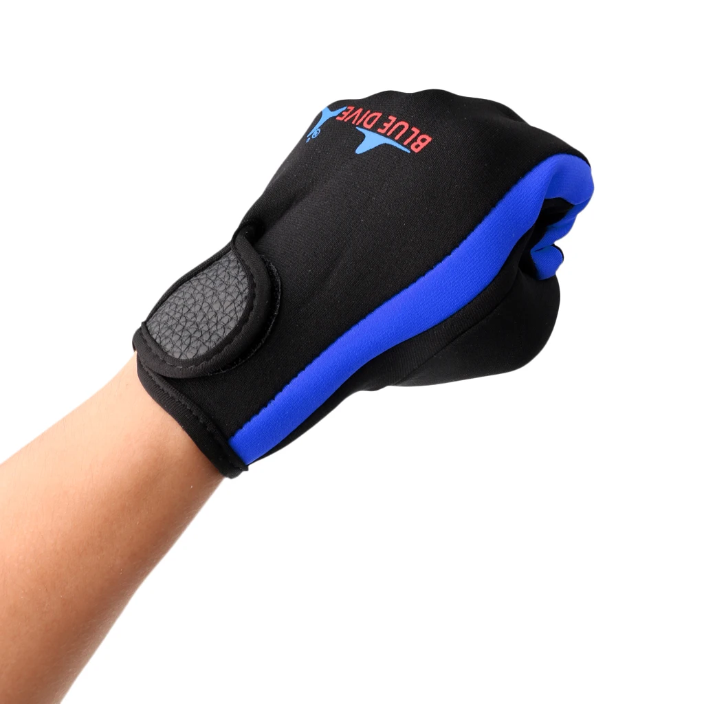 1 Pair 1.5mm Neoprene Five Finger Wetsuits Diving Glove  Anti-scratch Anti-slip Comfortable Durable Winter Swimming Gloves
