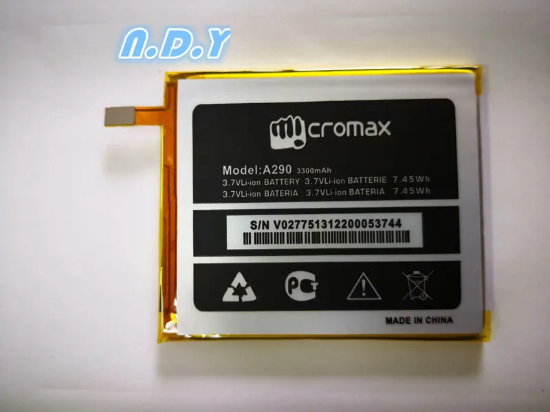 Новая высококачественная батарея Micromax A290 3300mAh для мобильного телефона |