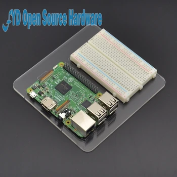 

1set Raspberry Pi 400 Point Breadboard + Mounting Plate Prototype Experiment Plate for Raspberry Pi 3 /2