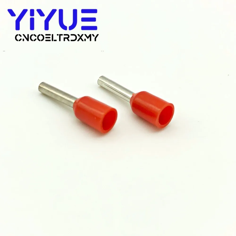 E0508 трубки Изоляционные изолированные терминалы 0.5MM2 кабель провода разъем изоляционные обжимной терминал шт./упак. 100 Разъем E