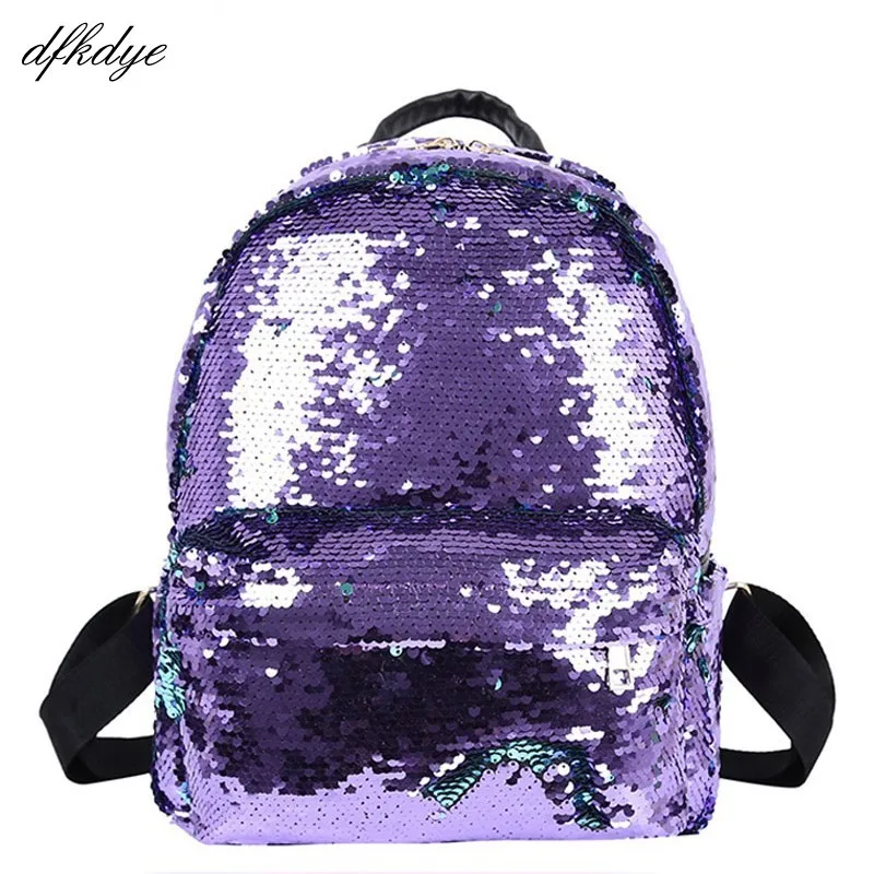 

Female Designer Solid Solid Lock Zipper Black Retro School Bags For Teenagers Women Sequins Backpack Famous Brand Travel Plecak