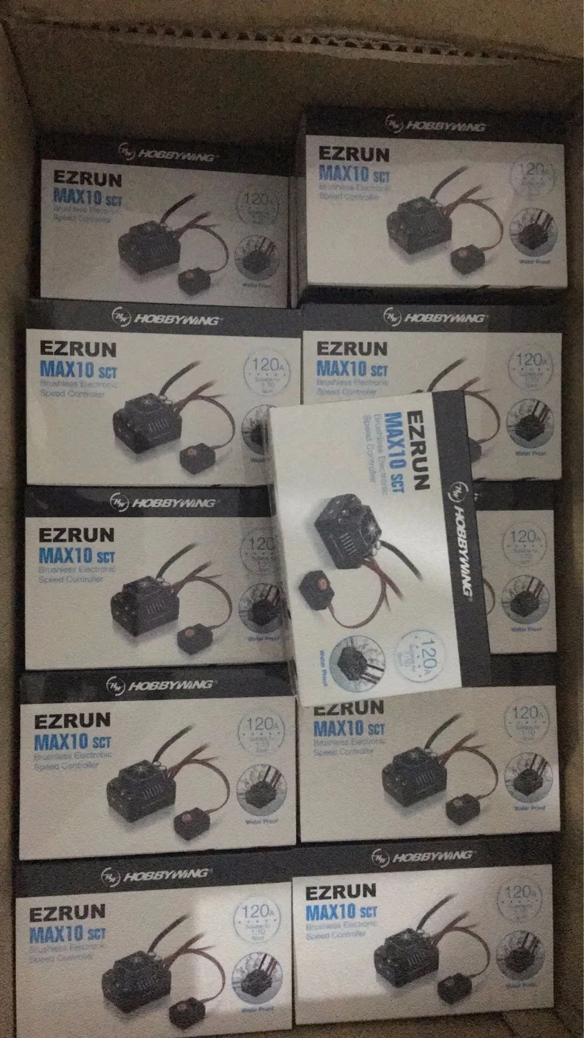

Hobbywing EZRUN Max10 120A ESC Waterproof Brushless ESC 1/10 SCT RC Hobby Truck MAX10-SCT 120A