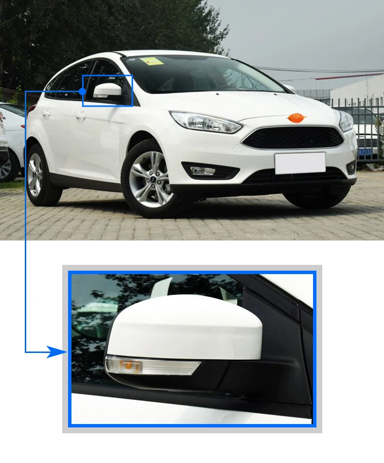 Для FORD Focus Mondeo зеркало заднего вида, сигнальный светильник, крышка заднего вида, сигнальный светильник, зеркало заднего вида, индикатор поворота