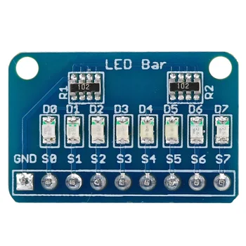 

OPEN-SMART Common Cathode 8 Bit 8 LED Bar Marquee LED Display Module w/ 4 Kinds of Color for Arduino Nano /Pro Mini /UNO R3