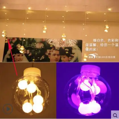 New Year Cotton Ball Led String Lights Christmas Garlands Decoration 110-220v 3x0.65m Led Cristmas Lights Luces De Navidad New Year Cotton Ball Led String Lights Christmas Garlands Decoration 110-220v 3x0.65m Led Cristmas Lights Luces De Navidad