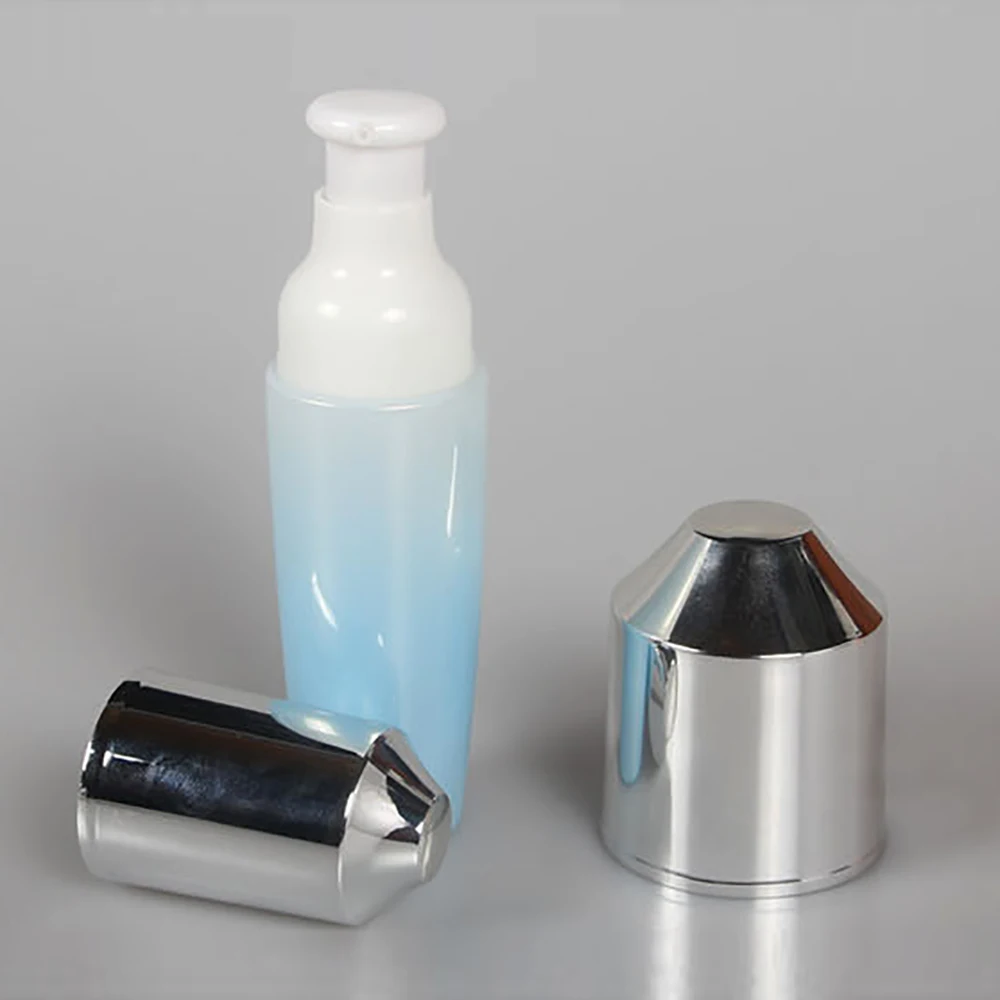 

Spray Mist Bottle 40ml Glass Gradient Blue Empty Glass Bottle with Lotion Pump Cap