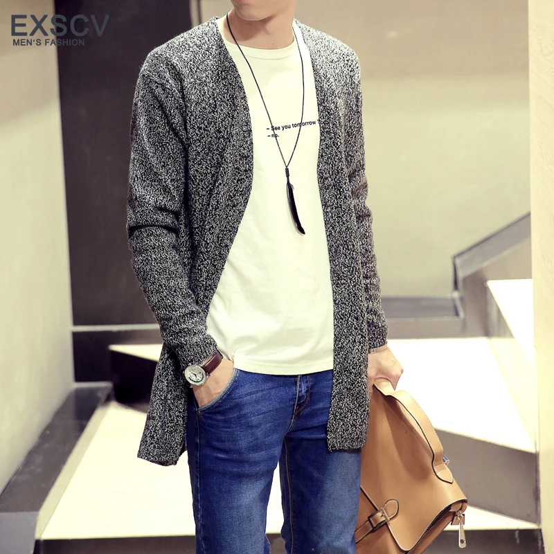 sweater men's spring and autumn clothing sweater slim male ...