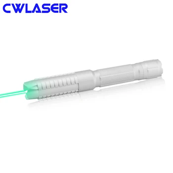 

CWLASER Powerful 520nm Focusable Green Laser Pointer High Power Green Burning Laser (Silver)