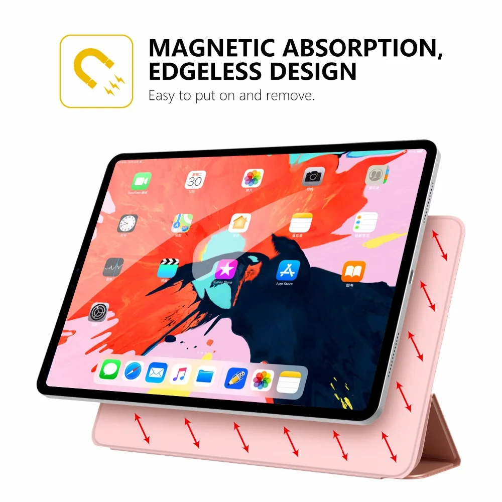 Чехол MoKo для iPad Pro 12 9 2018 [магнитное крепление/пара] тонкий легкий умный чехол