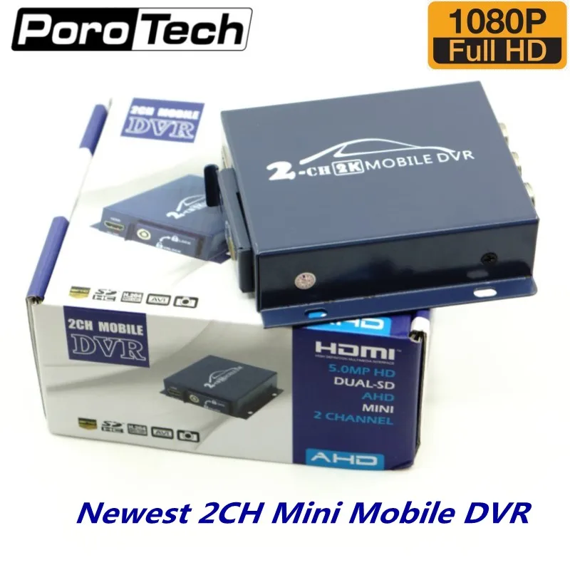 Wholesale 2ch Mini Mobile DVR for car bus vehicle 1080P HD