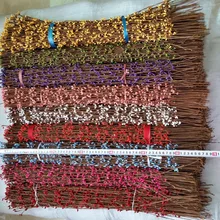 65 см проволочная сетка с бумажной упаковкой искусственные сушеные цветочные ветви с мини грушевидными бутонами, Пип стебель с ягодами ротанговый прут, DIY гирлянда материал