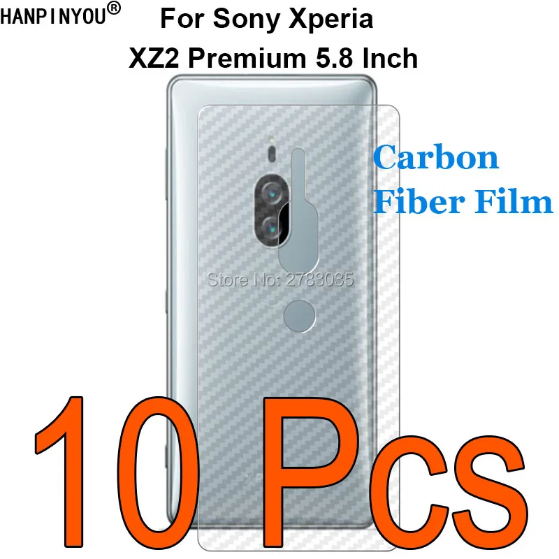 10 шт./лот для Sony Xperia XZ2 Premium 5 8 &quotпрозрачная задняя пленка из углеродного волокна с