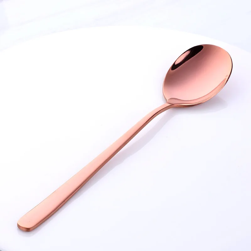 Покупатель Звезда 8 цветов ложка из нержавеющей стали с длинной ручкой ледяная ложки кофейная ложка чайная домашняя кухонная столовые ложки Размер 21 см - Цвет: Pink