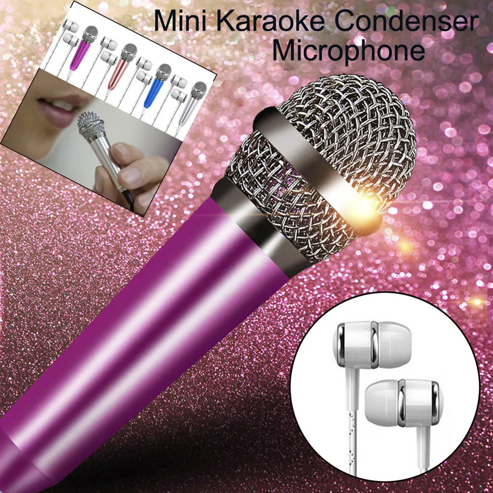 Mini Karaoke Condenser Microphone For Cellphone Computer Mini Phone Microphone