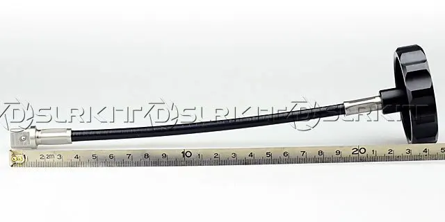 Flexible Whip Velocidade Manivela para Seguir o Foco Conector Padrão 250 mm 12 mm x 12 mm - Image 2