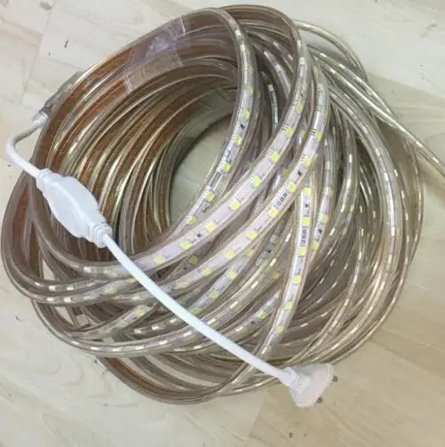 cheap AC220V LED Strip 5050 High Safety High Brightness Flexible LED Light 60 LEDs m IP67 Waterproof LED Strip Light