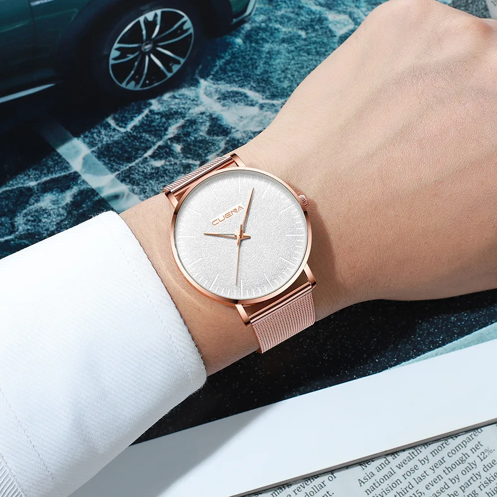 

Luxury Ultra Thin Men Wrist Watches Top Brand Mens Dress Quartz Clock Man Male Waterproof Watch Montre Homme Erkek Kol Saati