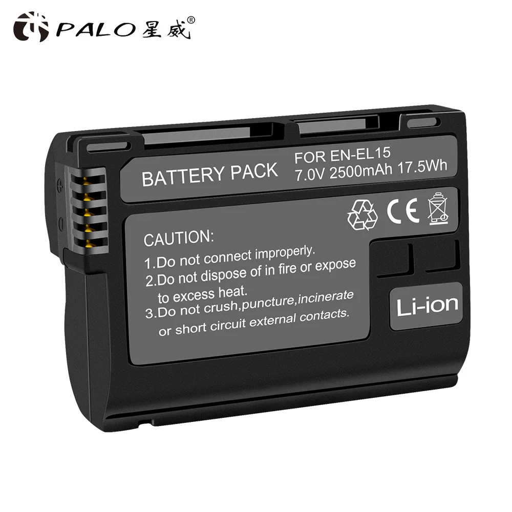 Carregador para Nikon Bateria + 1pc en El15a Usb Dual D850 D810 D810a D750 D500 D7500 D7200 D7100 2pcs En-el15 El15 En-el15a Enel15a - Image 2