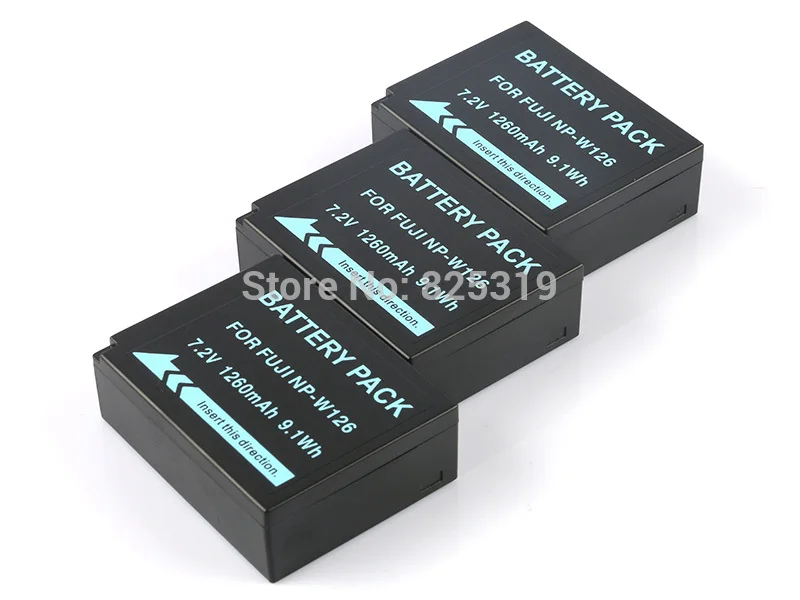 3x7 2 V 1260mAh NP W126 Аккумулятор для Fujifilm Fuji X T2 XT2 XA3 A3 XT20 X100F T20 Сменный объектив|np w126 battery|np