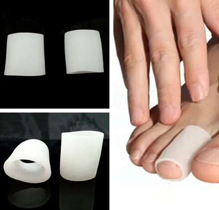 1Pair =2Pcs Silicone Gel Bunion Toe Finger Protector Insoles Toe Tube Foot Corns Remover Blisters Gel Body Massager Health Care
