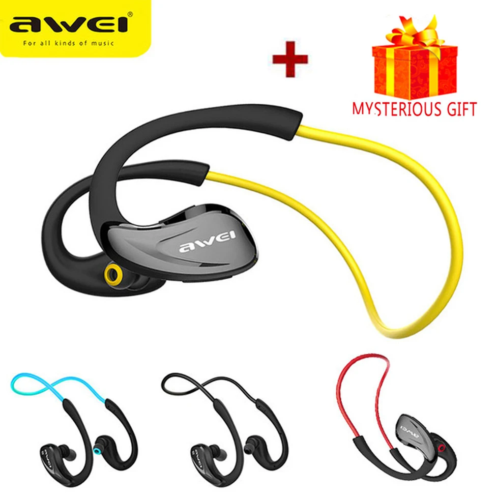 Awei NFC hands free стерео спортивные наушник блютуз беспроводные наушники гарнитура