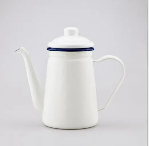 1 1l Enamel Teapot Vintage Loose Leaf Tea Coffee Pot Kettle 1 1l Enamel Teapot Vintage Loose Leaf Tea Coffee Pot Kettle Coated Steel Style Jug In Pots From Home Garden