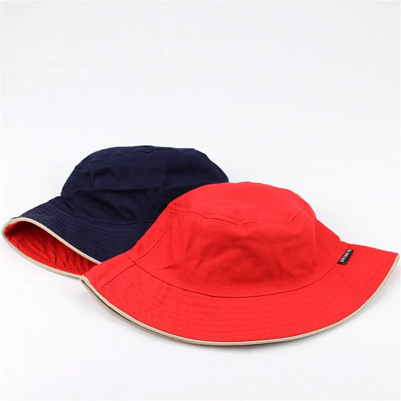 LDSLYJR 2018 Cotton Solid color black and white Bucket Hat Fisherman Hat outdoor travel hat Sun Cap Hats for Men and Women 28