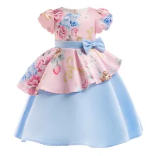 New Elegant Girls Princess Dress Kids Party Dresses For Girls Wedding Dress Children Christmas Dress For