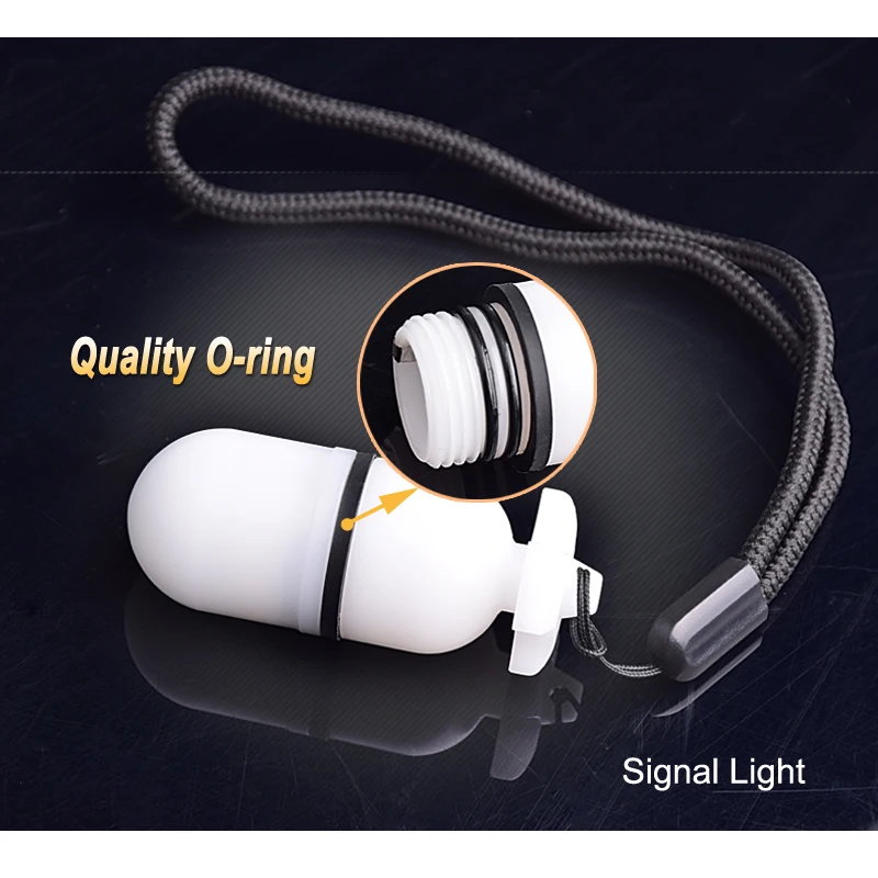 2 шт./лот, сигнальный светильник для ночного погружения, для спорта на открытом воздухе, теплый стробоскопический светильник, 5 цветов, подводный аварийный светодиодный сигнальный светильник