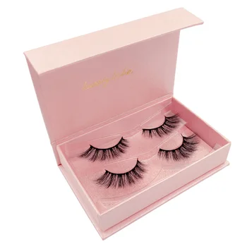 

SHIDISHANGPIN #84 8-14mm 2Pairs winged 3D false eyelashes faux cils makeup lashes with box drop shipping