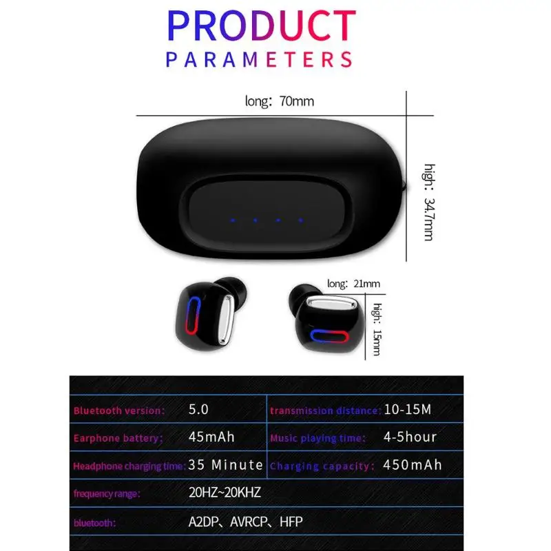 G2 TWS Bluetooth наушники 5,0 сенсорное управление мини беспроводные наушники гарнитура